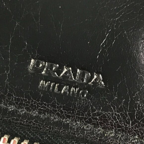 PRADA 2M1264 Skull skull Long wallet Zip Around Long Wallet Leather Black - Picture 12 of 12